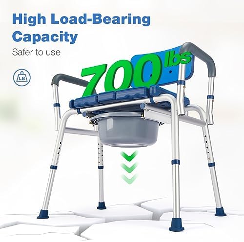 GreenChief Bariatric Shower Chair 700lb Heavy Duty Shower Bench with Extra Wide Seat, Large Shower Seat with Handles for Inside Shower for Elderly Disabled Obesity (Extra Oversize)