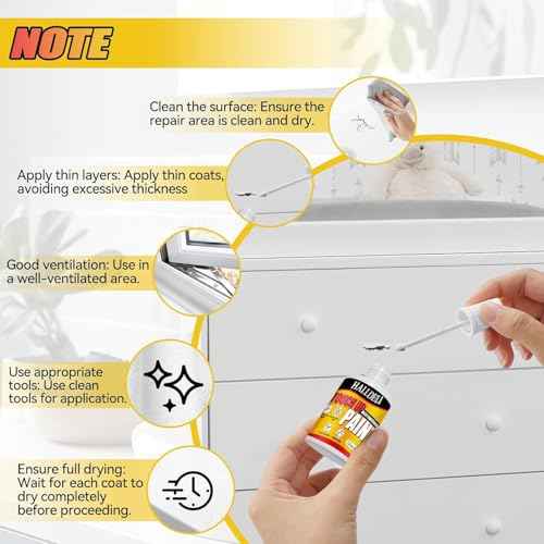 White Touch Up Paint, Multi Surface Furniture Cabinets Wall Paint Pen, Strong Adhesion, Waterproof Quick Dry White Paint for Furniture, Walls, Wood, Door, Cabinets, Bathtub, Appliance, Tub and Tile 1.5 Oz