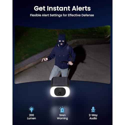 ieGeek S1 Solar Security Cameras Wireless Outdoor, 2K WiFi Battery Powered Home Surveillance Camera with Embedded Solar Panel, AI Motion Sensor, Smart Alarm, Color Night Vision, Cloud/SD,Works w/Alexa