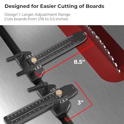 Thin Rip Jig Table Saw Jig Guide, Upgraded Making Repetitive Narrow Strip Cuts, Woodworking Tools Fast Thin Ripping Guide, Fits for 3/4" T Slot, 3/4" U Slot, 3/8" T Slot, for Band Saw Router Table