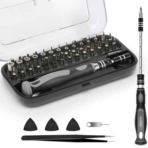 Precision Screwdriver Set - 48 in 1 screwdriver bit set Magnetic Small Screwdriver Set with Case, mini screwdriver set for Computer, Laptop, iPhone, MacBook, PC, Game Console, Eyeglass(48-IN-1)