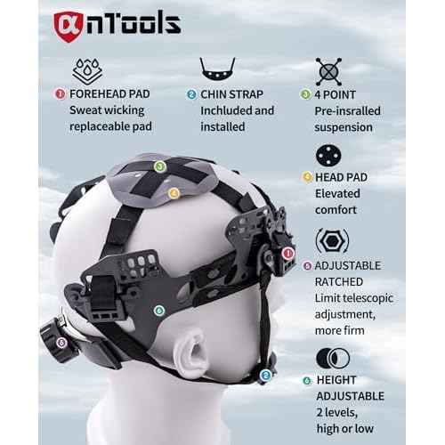 Carbon Fiber Design Full Brim Hard Hat, OSHA Approved Construction Hard Hats for Men, 4-Point Adjustable Suspension, ANSI Z89.1