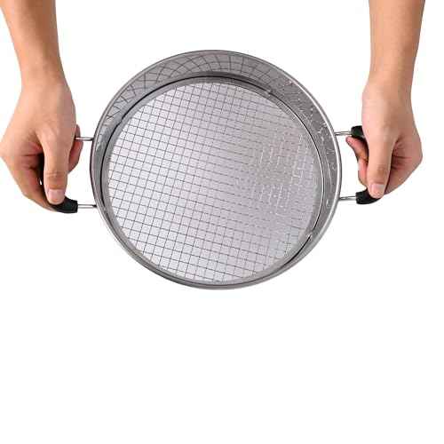 Multi-Purpose Soil Sifter with Handle | Includes 4 Changeable Screens | Ideal for Soil, Rock, Compost, and Debris Sifting