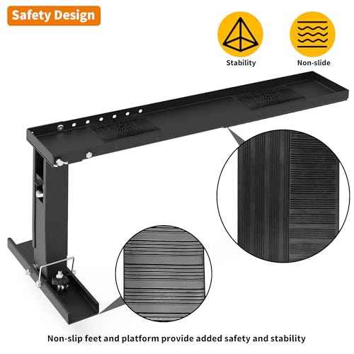 Foozet Extender Ladder Stabilizer, Levelers for Extension Ladders, Adjustable Height Range for Single and Extension Ladder for Stairs 14.4¡±-18¡±