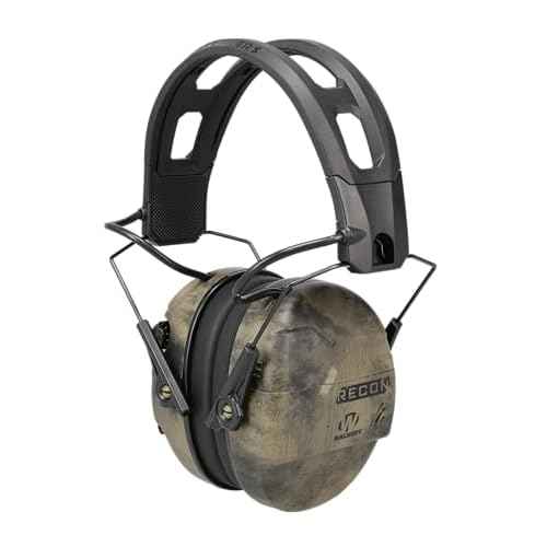 Walker's Recon Digital Muffs - Durable IPX4 Resistant Shooting Hearing Protection Electronic Muffs, 2 AAA Batteries Included