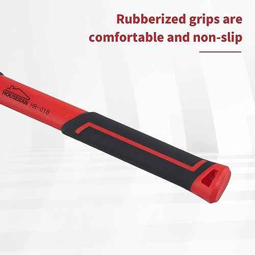 3-Piece Rubber Mallet Set - 10oz, 20oz & 36oz Heavy Duty Hammers with Soft Rubber Handles for Flooring & Soft Blow Tasks