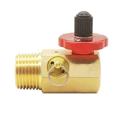 Air Tank Manifold with Shut Off Valve Relief Valve Fill Port 1/2"NPT Tank, 1/4"NPT Hose, 1/8"NPT Gauge For Air Compressor Portable Carry Tank (1Pcs)