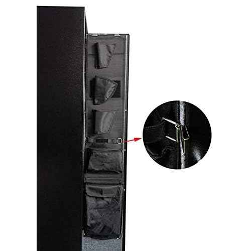 BBRKIN Gun Safe Organizer, Rifle Safe Door Panel Organizer for Holding Pistols and Documents, Compatible Quicktec Langger KACSOO KAER Golval BARSKA Rifle Safe Etc