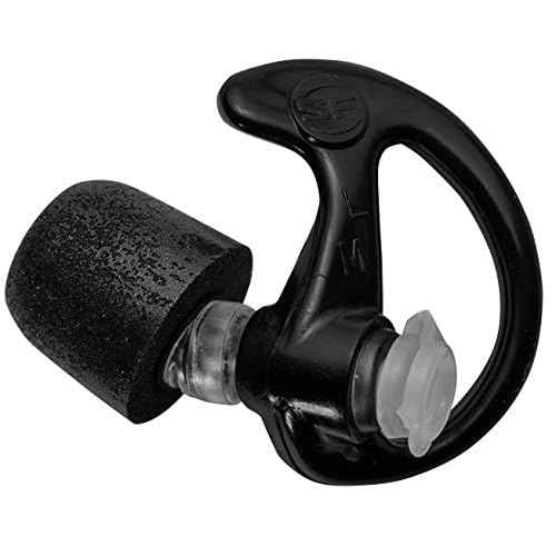 SureFire EP7 Sonic Defenders Ultra filtered Earplugs w/ Comply Canal Tips, reusable, Clear, Large