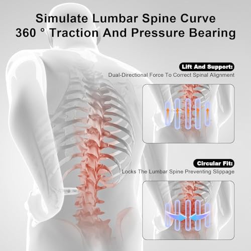 Back Brace for Lower Back Pain Relief,Lumbar Waist Support for women,Lower Back with 3D Lumbar Pad for Work Sports Sciatica, Scoliosis(Black，M)