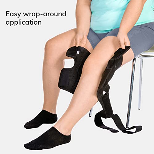 BraceAbility Torn Meniscus ROM Knee Brace - Hinged Post Surgery Support with Flexion Extension Control for Hyperextension and Locking Treatment, Ligament PCL or ACL Tears, Osteoarthritis Relief (M)