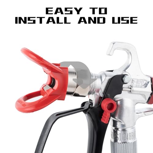 AEROPRO Tools Airless Spray Gun Tip Guard Red Replacement for Airless Paint Sprayer Guns