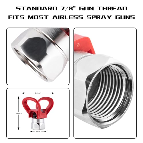 AEROPRO Tools Airless Spray Gun Tip Guard Red Replacement for Airless Paint Sprayer Guns