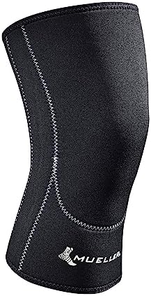 MUELLER Sports Medicine Closed Patella Knee Sleeve, Knee Pain Relief Support for Men and Women, Ideal for Arthritis, Sprains, Black