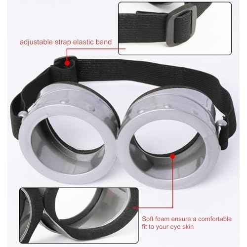 6 Pcs Halloween Costume Accessories for Adult, Goggles Yellow Beanie Gloves for Halloween Cosplay Dress Up
