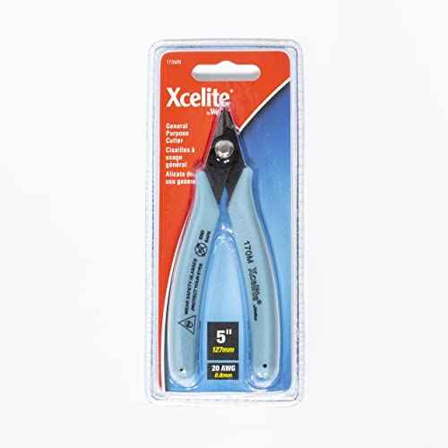 Weller Xcelite 170MVN ESD Safe Shear Cutter - General Purpose, 127 mm (5 inch), Blue