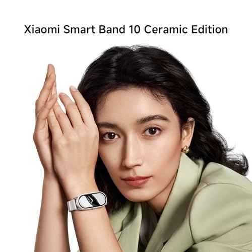 Xiaomi Mi Smart Band 10(2025) - Ceramic Edition - 1.72" AMOLED Display | 21 Days Battery Life | Touchscreen, Multi-Sport Tracker, Activity Tracker, Heart Rate Monitor | BT5.4 - Pearl White