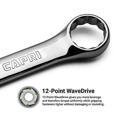 Capri Tools Combination Wrench, 12 Point, Metric (7 mm)