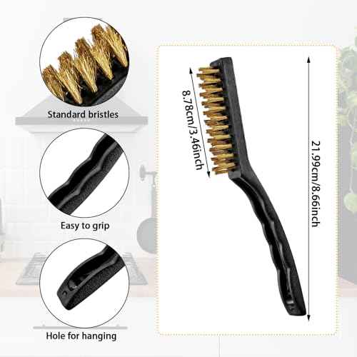 6Pcs Stainless Steel Wire Brushes, Wire Brushes for Cleaning Rust