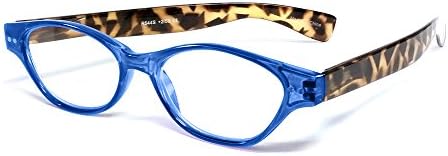 Calabria R544S Womens Designer Oval Reading Glasses Single Power Readers Trendy Chic Cute Fashion Ladies Eyeglasses Stylish