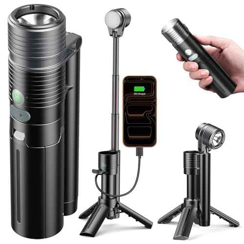 AsFrost Flashlight Mini Camping Lights,4500mAh Rechargeable LED Bright Flash Light Camp Lantern, 180¡ÆFlip Double Lamp 8-Light Mode Waterproof Flashlight for Outdoor Home Emergency, Gift for Men Women