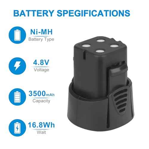 4.8V 3500mAh Ni-MH 755-01 Battery for Dremel 7300-PT, for Dremel 7300-N/8, for Dremel 755-01(Not Fit for Dremel 755,7500, 7400, 750)