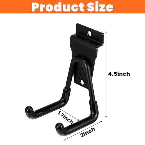 12 Pack Slatwall Hooks Heavy Duty Slatwall Accessories Garage Slatwall Hooks and Hangers Small U Hook