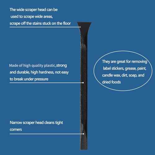 Scraper Small Plastic Scraper Tool, Used in Narrow Spaces and Gaps, Perfect for Removing Oil Stains, Labels, Food, Dirt, Paint, Etc. (6Pcs scrapers)
