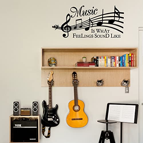 Music is What Feelings Sound Like Vinyl Removable Wall Art Home D?cor Quotes Decal Sticker