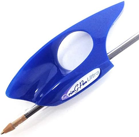 Universal Grip Support for Writing, Art Tools, and Daily Living Activities (Medium Blue, Royal Blue)