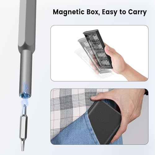 49-in-1 Precision Screwdriver Set, Tiny Torx Screwdriver Fits Glasses, Magnetic Repair Tool Kit For Laptop, Iphone, Macbook, Tablet, Computer, Ps5, Electronics, Watch, Xbox, Camera
