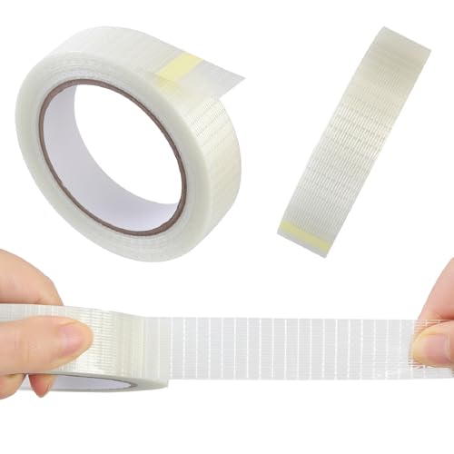 QDiShi Transparent Duct Tape, Heavy Duty Waterproof Tape, High Performance Weather Resistant Tape for Discreet Repairs and Mounting Residential Shipping Packing and Industrial Uses (1 in x 33 Yards)