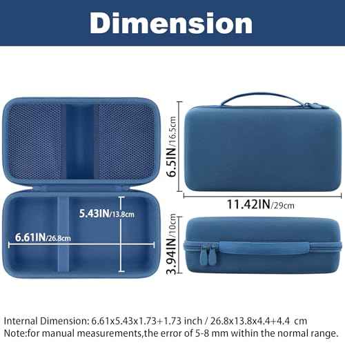 khanka Stroage Case for HALO Bolt Ultimate 2.0/HALO Bolt Air +1750 Portable Car Battery Jump Starter,Case Only (Blue)