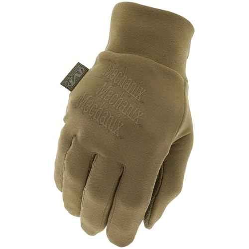 Mechanix Wear ColdWork Base Layer Winter Work Gloves - SoftShell Micro-Fleece Glove Liner - Secure Grip - Touchscreen Compatible - Machine Washable - Large - Coyote Brown
