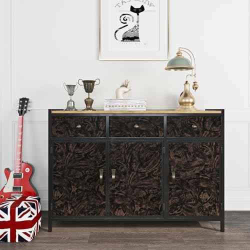 FunStick Bronze Black Concrete Wallpaper Peel and Stick Textured Metallic Wallpaper for Bedroom Bathroom Waterproof Removable Cement Concrete Contact Paper for Walls Countertops Cabinets Thick 16"x80"