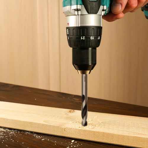 Extra Long 9.05" Brad Point Wood Drill Bit Set Metric - 7 Pack Carpenters Quality - Drill Splinter-Free Perfectly Round Holes in All Types of Wood (1/8",3/16",1/4", 5/16",3/8",7/16",1/2")