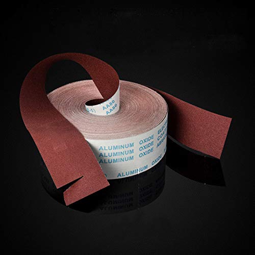 800 Grit Continuous Sandpaper Roll Emery Cloth Abrasive Drum Sandpaper Rolls for Wood Furniture Sanding Automotive Polishing