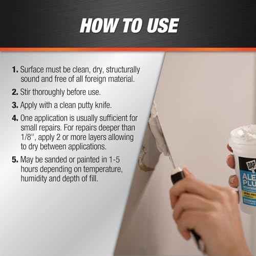 DAP INC 18745 Alex Plus PT Spackling, No Size, Plain 16 Fl Oz (Pack of 1)