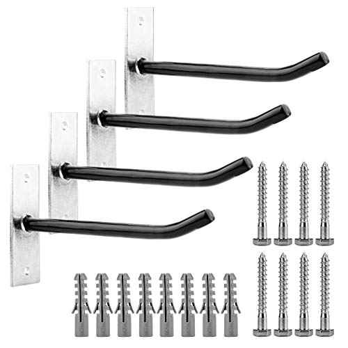 CARTMAN Heavy Duty Steel Garage Wall Mount Tire Wheel Storage Rack, Pack of 4