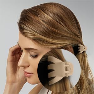 Cobahom 24 Pack Small Hair Claw Clips 1.2 Inch Plastic Matte Hair Clips for Thin Hair No-Slip Mini Hair Clip Hair Styling Accessories for Women and Girl (Black, Brown, Apricot, Chocolate)