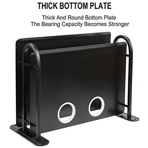 Z-Color Black Metal Double Wireless WiFi Router Storage Box/TV Set Box Shelf Wall Hanging Plug Board Bracket Cable Storage Organizer (Small)