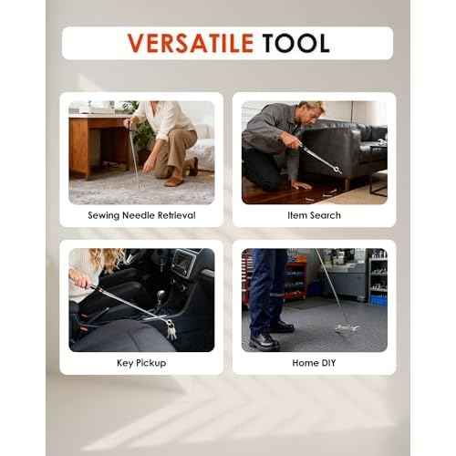 Telescoping Magnetic Pickup Tool, 32" Extendable 16LB Strong Magnet Stick Telescopic Magnetic Pick-up Tool, Magnetic Wand Retrieval Tool Unique Gift for Men, Father, Grandpa, Mechanic