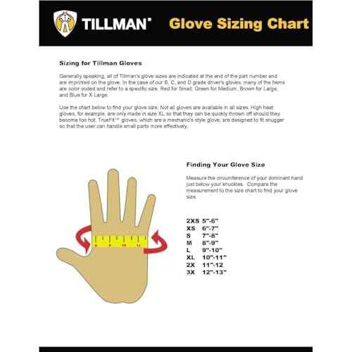 Tillman 1415 Unlined Top Grain Goatskin Drivers Gloves, Small