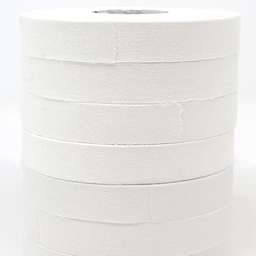 Bighorn Athletics Pro Series Jiu-Jitsu Finger Tape, 8-Rolls with Tin Holder, Enhanced Strength, Residue-Free (0.5-Inch, White)