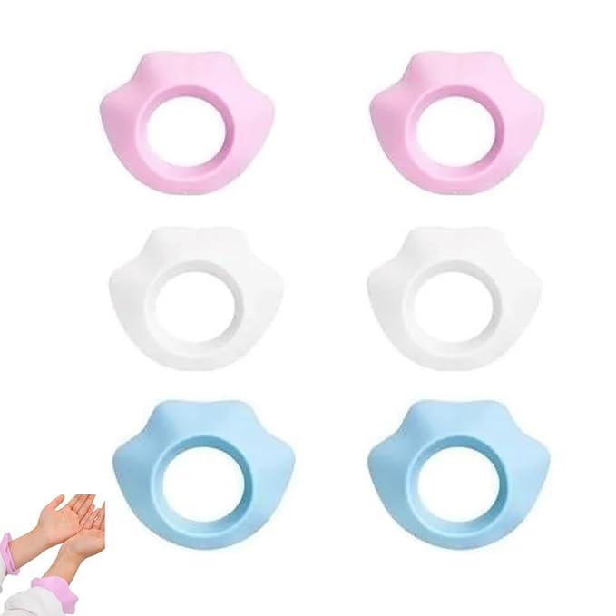 6 Pack Waterproof Face Wash Wristbands Silicone Arm Wrist Towels Arm Water Guards Spa Wash Band Wrist Bands for Washing Face Girls Kids Children Prevent Water from Spilling Down Your Arms