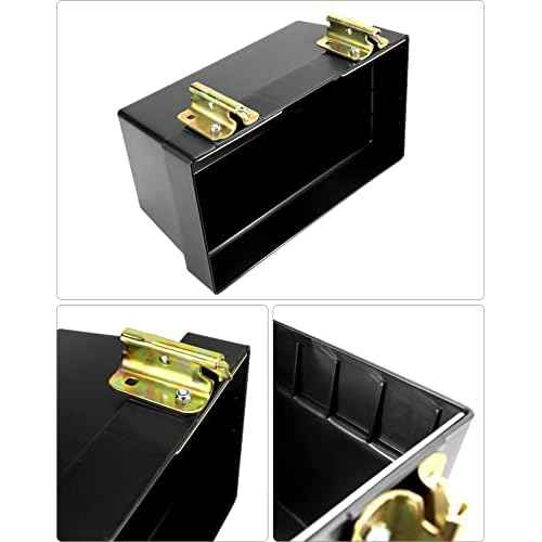 QWORK Heavy Duty Track Basket | Trailer & Warehouse Organizer | 13" x 7-1/8" x 6-1/2" Storage Bin for Trucks | Etrack & Wall Mount Compatible