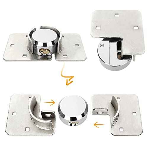 Van Locks, Hidden Shackle Padlock, Hidden Shackle Locks Keyed Alike with Hasp, High Security, for Trailer, Vans, Gates