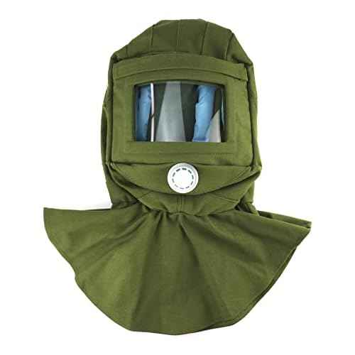 QWORK Sand Blasting Hood Cap, Shawl Cap Sandblasting Mask Anti Dust/Wind Sandblasting Tool Mask