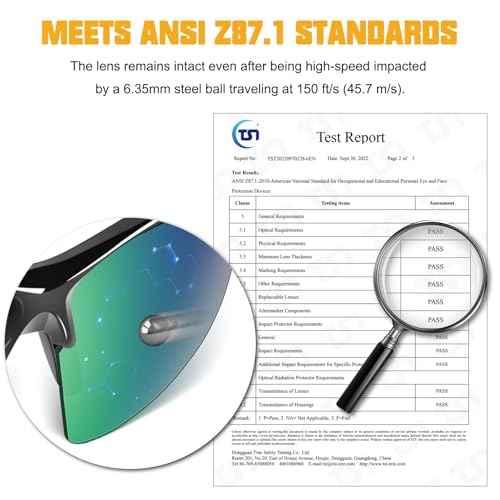 OXG Safety Glasses for Men Women, ANSI Z87.1 Unisex Protective Eyewear Impact Resistant UV Protection