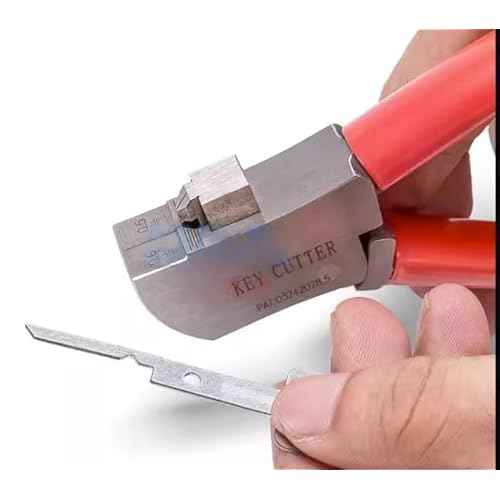 Hand Key Cutter, Flat Key Cutting Pliers for Quick Rebuild Flat Keys to Vehicles Doors, 0.5mm to 0.6mm